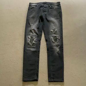 Boohoo Man Skinny Stretch Rip and Repair
